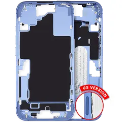 Mid-Frame Housing With Power And Volume Button Compatible For iPhone 16 (US Version) (Used OEM Pull: Grade A) (Ultramarine)