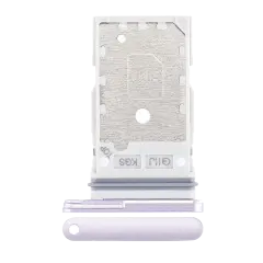 Dual Sim Card Tray Compatible For Samsung Galaxy S21 FE 5G (Lavender)