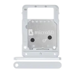 Single Sim Card Tray Compatible For Samsung Galaxy Tab S7 Plus (T970 / T975 / T976) (Mystic Silver)