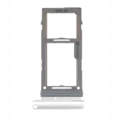 Single Sim Card Tray Compatible For Samsung Galaxy S10 / S10 Plus / S10E (Prism White)