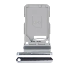Single Sim Card Tray Compatible For Samsung Galaxy S21 Ultra (Phantom Silver)
