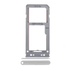 Single Sim Card Tray Compatible For Samsung Galaxy S8 / S8 Plus (Arctic Silver)