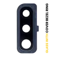 Back Camera Lens With Cover Bezel Ring Compatible For Samsung Galaxy A50 (A505 / 2019) (Black)