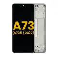 OLED Assembly With Frame Compatible For Samsung Galaxy A73 (A735 / 2022) (Refurbished) (Mint)