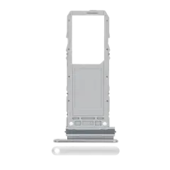 Single Sim Card Tray Compatible For Samsung Galaxy Note 10 (Aura Glow / Silver)