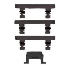 Hard Buttons (Power / Volume / Switch) Compatible For iPhone 7 Plus (Space Gray)