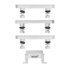 Hard Buttons (Power / Volume / Switch) Compatible For iPhone 7 Plus (Silver)