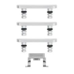 Hard Buttons (Power / Volume / Switch) Compatible For iPhone 8 (Silver)