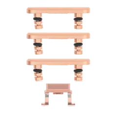 Hard Buttons (Power / Volume / Switch) Compatible For iPhone 8 Plus (Gold)