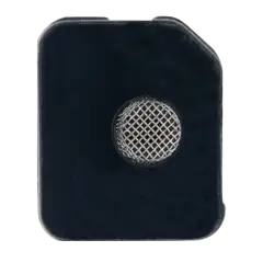 Flash Light / Power Flex Bracket With Microphone Mesh Compatible For iPhone 11 Pro Max (Silver) (10 Pack)