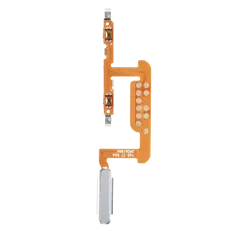 Power &amp; Fingerprint Reader With Flex Cable Compatible For Samsung Galaxy Tab S7 11" (T870 / T875 / T876) (2020) (Mystic Silver)