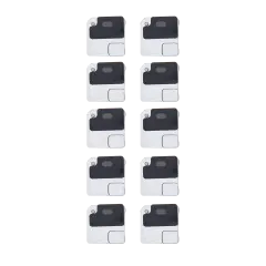 Flash Light / Power Flex Bracket With Microphone Mesh Compatible For iPhone 12 (Black) (10 Pack)