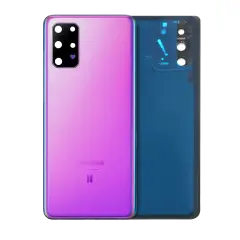 Back Cover Glass With Camera Lens Compatible For Samsung Galaxy S20 Plus (BTS Version) (Service Pack) (Purple)