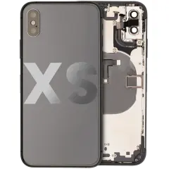 Back Housing W/ Small Components Pre-Installed Compatible For iPhone XS (Used OEM Pull: Grade C) (Space Gray)