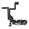 Charging Port Flex Cable Compatible For iPhone 14 Pro (Premium) (Silver)