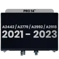 Complete LCD Display Assembly Compatible For MacBook Pro 14" (A2442 / Late 2021) / (A2779 / Late 2023 ) / (A2992 / Late 2023) / (A2918 / Late 2023) (Used OEM Pull: Grade A) (Space Gray)