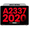 Complete LCD Display Assembly Compatible For MacBook Air 13" Retina (A2337 / Late 2020) (M1) (Aftermarket Plus) (Space Gray)