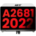 Complete LCD Display Assembly Compatible For MacBook Air 13" (A2681 / Mid 2022) (Aftermarket Plus) (Starlight)