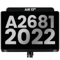Complete LCD Display Assembly Compatible For MacBook Air 13" (A2681 / Mid 2022) (Used OEM Pull: Grade A) (Midnight)