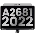 Complete LCD Display Assembly Compatible For MacBook Air 13" (A2681 / Mid 2022) (Used OEM Pull: Grade A) (Space Gray)