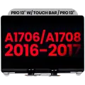 Complete LCD Display Assembly Compatible For MacBook Pro 13" W/ Touch Bar / Pro 13" (A1706 / A1708 / Late 2016 / Mid 2017) (Aftermarket Plus) (Space Gray)
