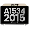 Complete LCD Display Assembly Compatible For MacBook Retina 12" (A1534 / Early 2015) (Used OEM Pull: Grade A) (Gold)
