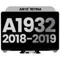 Complete LCD Display Assembly Compatible For MacBook Air 13" Retina (A1932 / Late 2018 / Early 2019) (Used OEM Pull: Grade A) (Space Gray)