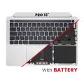 Top Case Assembly With Battery And Keyboard Compatible For MacBook Pro 13" (A2338 / Late 2020) (Silver) (UK Keyboard)