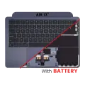 Top Case Assembly With Battery And Keyboard Compatible For MacBook Air 13" (A2681 / Mid 2022) (Midnight) (US Keyboard)
