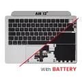 Top Case Assembly With Battery And Keyboard Compatible For MacBook Air 13" (A2681 / Mid 2022) (Silver) (UK Keyboard)
