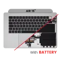 Top Case Assembly With Battery And Keyboard Compatible For MacBook Air 15" (A2941 / Mid 2023) (UK Keyboard) (Silver)