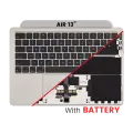 Top Case Assembly With Battery And Keyboard Compatible For MacBook Air 13" (A2681 / Mid 2022) (Starlight) (US Keyboard)