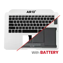 Top Case Assembly (With Battery And Keyboard) Compatible For MacBook Air 13" (A1466 / Mid 2012) (US English) (Used OEM Pull: Grade B/C)