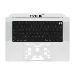 Top Case With Keyboard Compatible For MacBook Pro 16" (A2485 / Late 2021) / (A2780 / Late 2023) (US Keyboard) (Silver)