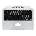 Top Case With Keyboard Compatible For MacBook Air 13" Retina (A2179 / Early 2020) (US English) (Silver)