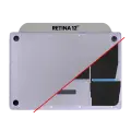 Bottom Case With Battery (A1527) Compatible For MacBook Retina 12" (A1534 / Early 2015) (Space Gray)
