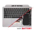 Top Case Assembly With Battery And Keyboard Compatible For MacBook Air 13" Retina (A2179 / Early 2020) (US Keyboard) (Used OEM Pull: Grade A) (Silver)