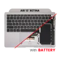 Top Case Assembly With Battery And Keyboard Compatible For MacBook Air 13" Retina (A2179 / Early 2020) (US Keyboard)(Used OEM Pull: Grade B/C) (Silver)