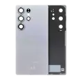 Back Cover Glass With Camera Lens Compatible For Samsung Galaxy S25 Ultra 5G (Service Pack) (Titanium White Silver)