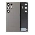 Back Cover Glass With Camera Lens Compatible For Samsung Galaxy S25 Ultra 5G (Service Pack) (Titanium Gray)