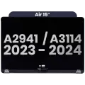 Complete LCD Display Assembly Compatible For MacBook Air 15" (A2941 / Mid 2023) / Air 15" (A3114 / Mid 2024) (Used OEM Pull: Grade B) (Midnight)