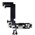 Charging Port Flex Cable Compatible For iPhone 12 Mini (Used OEM Pull) (White)