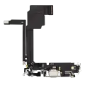 Charging Port Flex Cable Compatible For iPhone 15 Pro Max (Premium) (White Titanium)