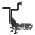 Charging Port Flex Cable Compatible For iPhone 13 Pro (Aftermarket Plus) (Silver)