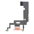 Charging Port Flex Cable Compatible For iPhone XR (Premium) (Coral)