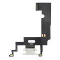 Charging Port Flex Cable Compatible For iPhone XR (Premium) (White)