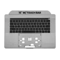 Top Case With Keyboard Compatible For MacBook Pro 15" W/ Touch Bar (A1707 / Late 2016 / Mid 2017) (US Keyboard) (Used OEM Pull: Grade A) (Space Gray)