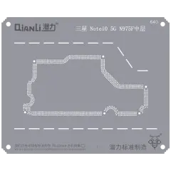 Bumblebee Stencil (QS640) For Samsung Note 10 5G N975F Middle Frame (Qianli)