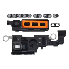 Loudspeaker / Mic Mesh Compatible For iPhone 14 Plus (Midnight) (10 Pack)