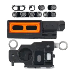 Loudspeaker / Mic Mesh Compatible For iPhone 14 Pro (Space Black) (10 Pack)